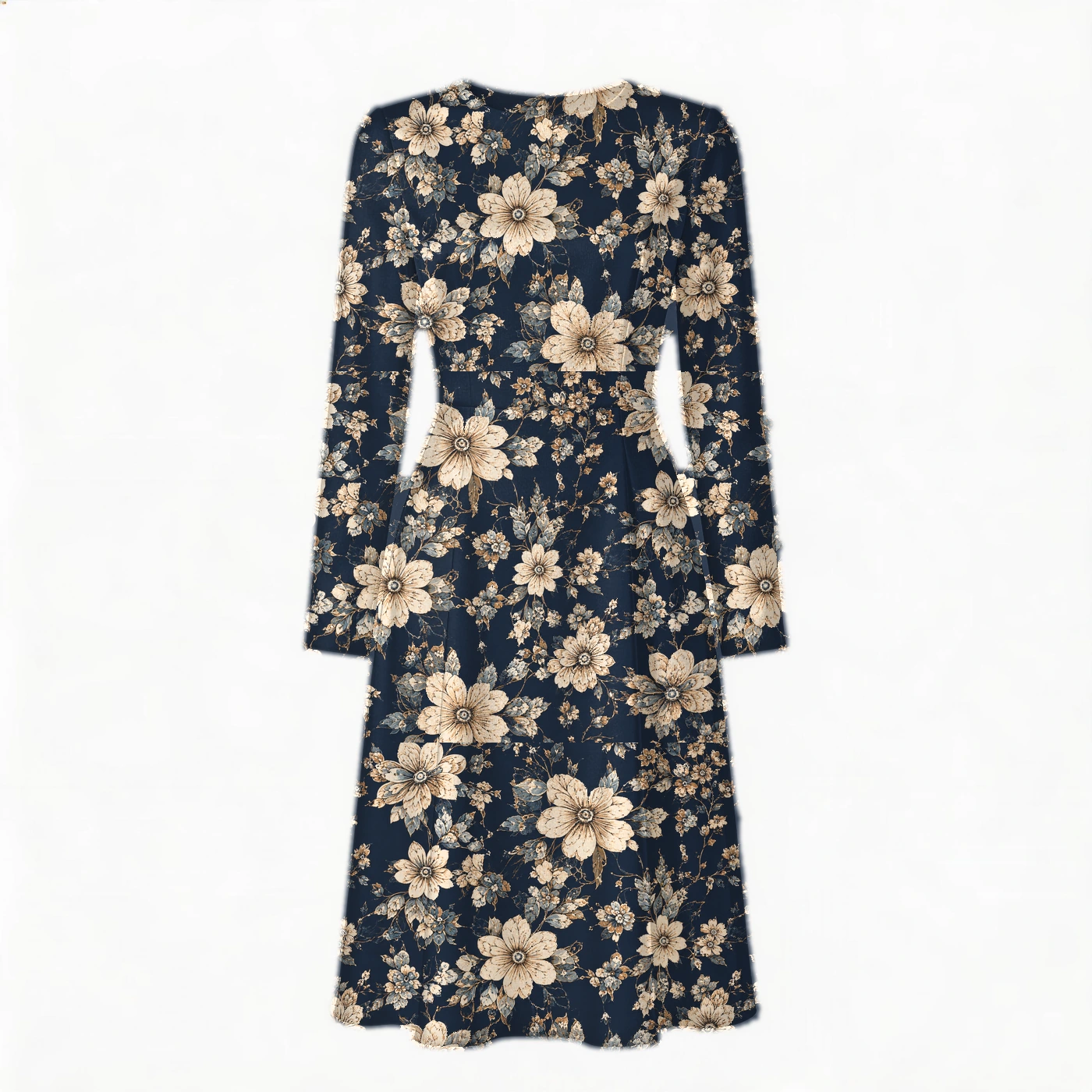 Floral Pattern FL002 Dress mockup