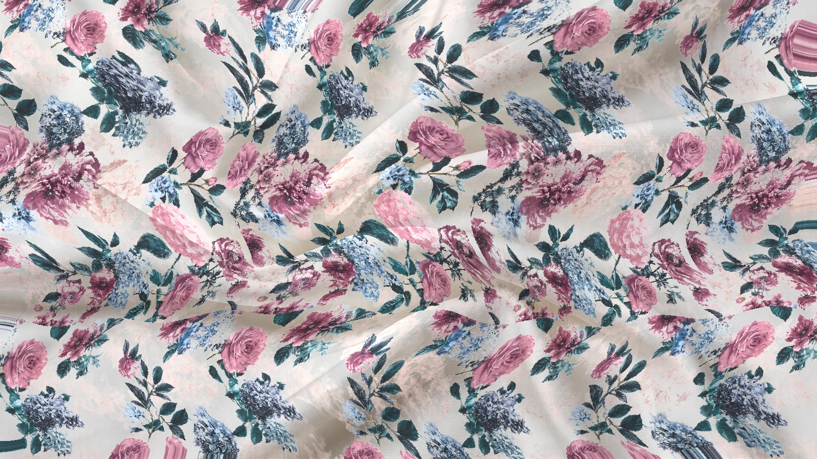 Floral Pattern FL009 Fabric mockup